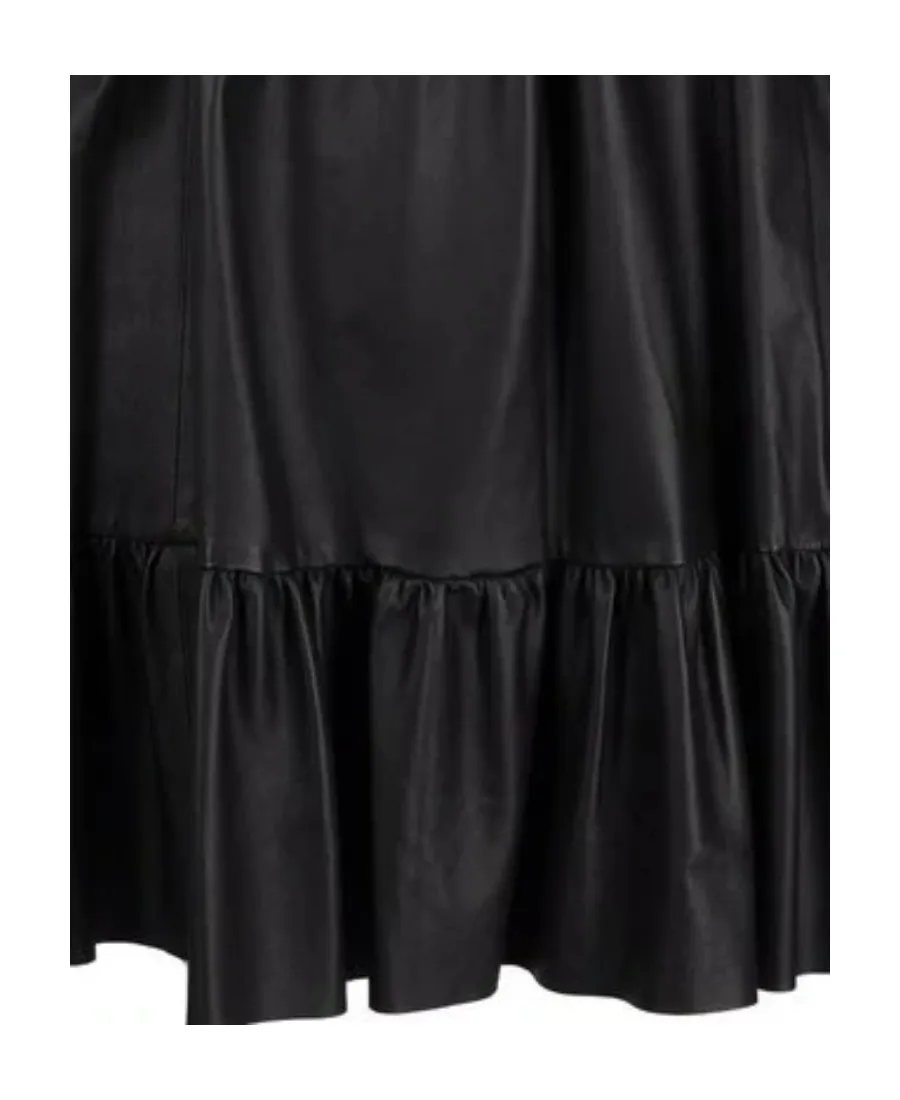 Long-Sleeved Wide-Necked Dress