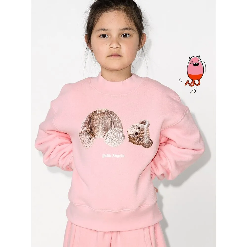 Palm Angels Kids Teddy Bear Printed Sweatshirt