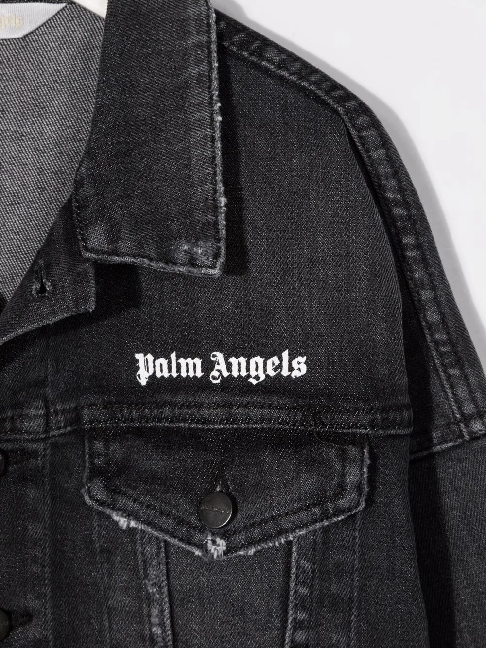 Logo-Print Denim Jacket