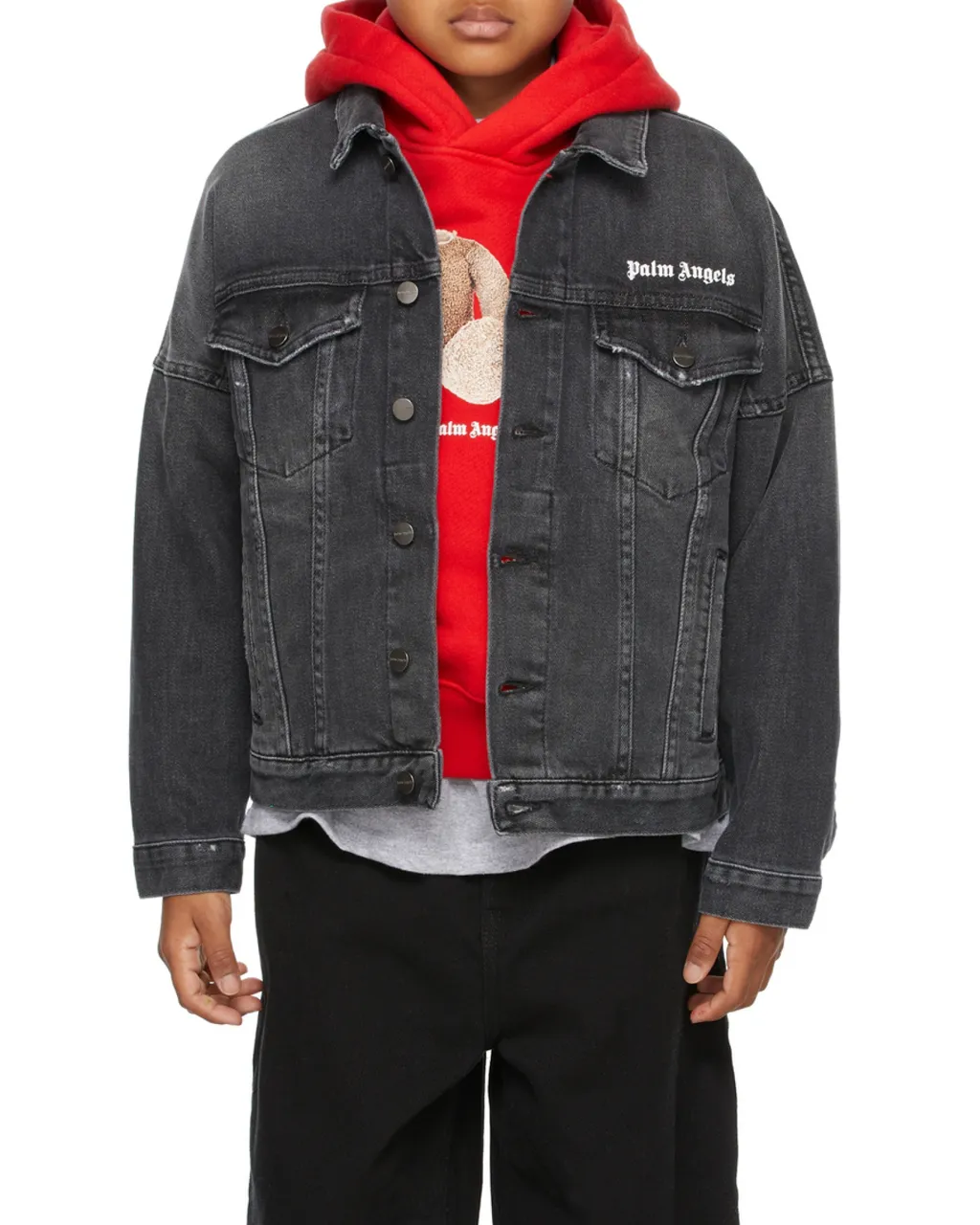 Logo-Print Denim Jacket