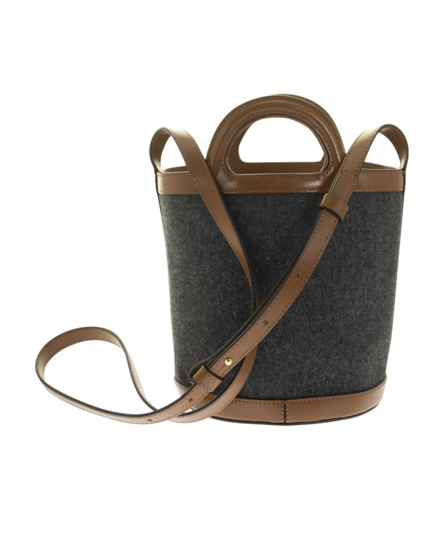 Tropicalia Mini Bucket Bag In Felt And Leather