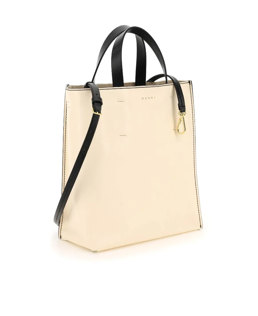 Marni Logo Printed Museo Handbag