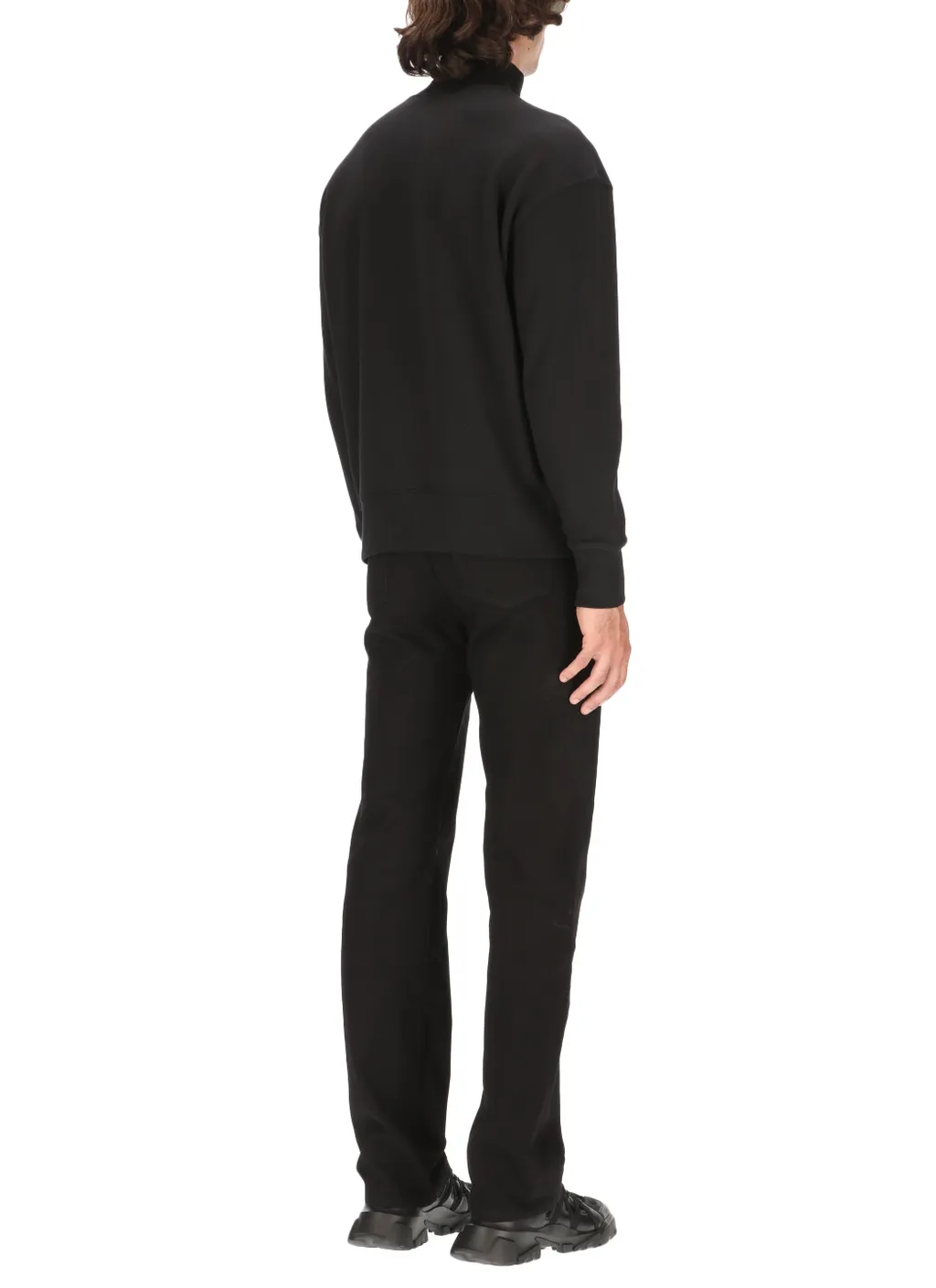 Msgm Logo Printed High Neck Sweatshirt