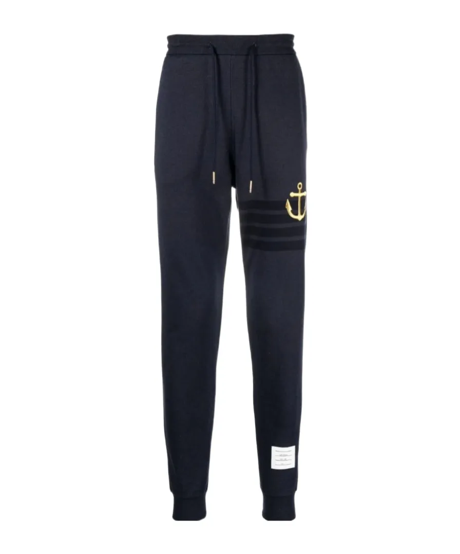Thom Browne Anchor Embroidered Trackpants