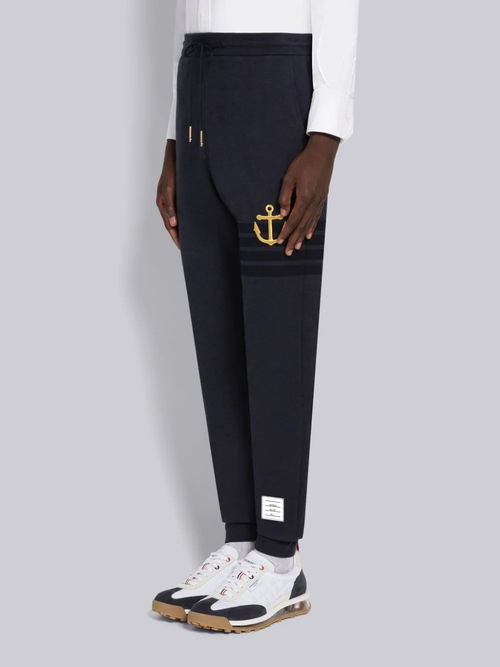 Thom Browne Anchor Embroidered Trackpants