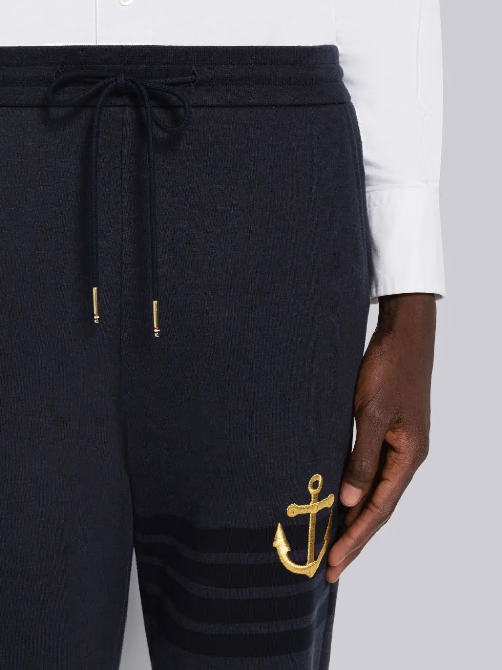 Thom Browne Anchor Embroidered Trackpants