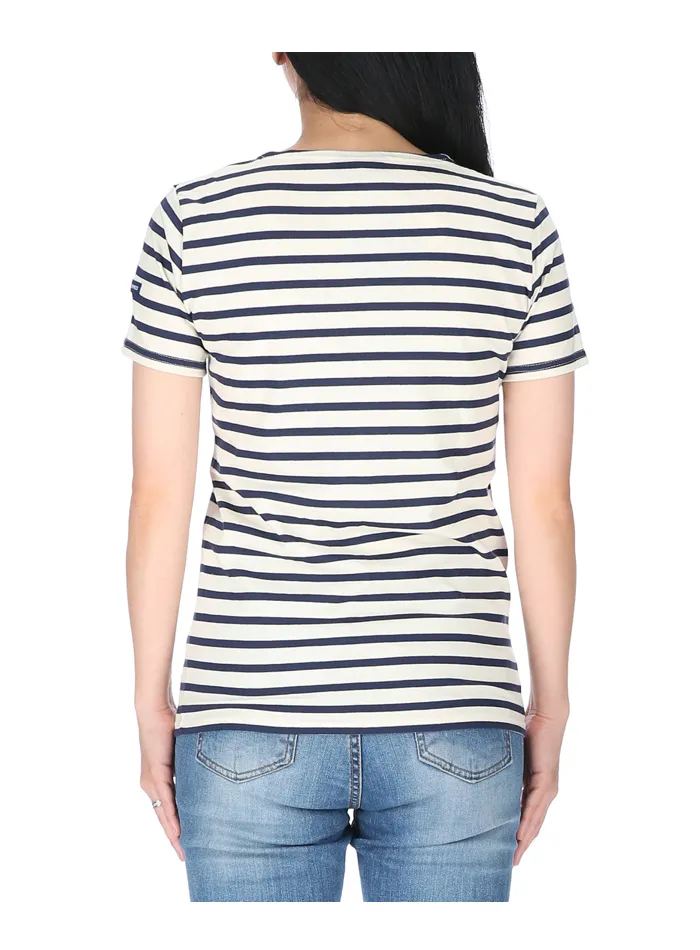 Stripe Detail Short-Sleeved T-Shirt