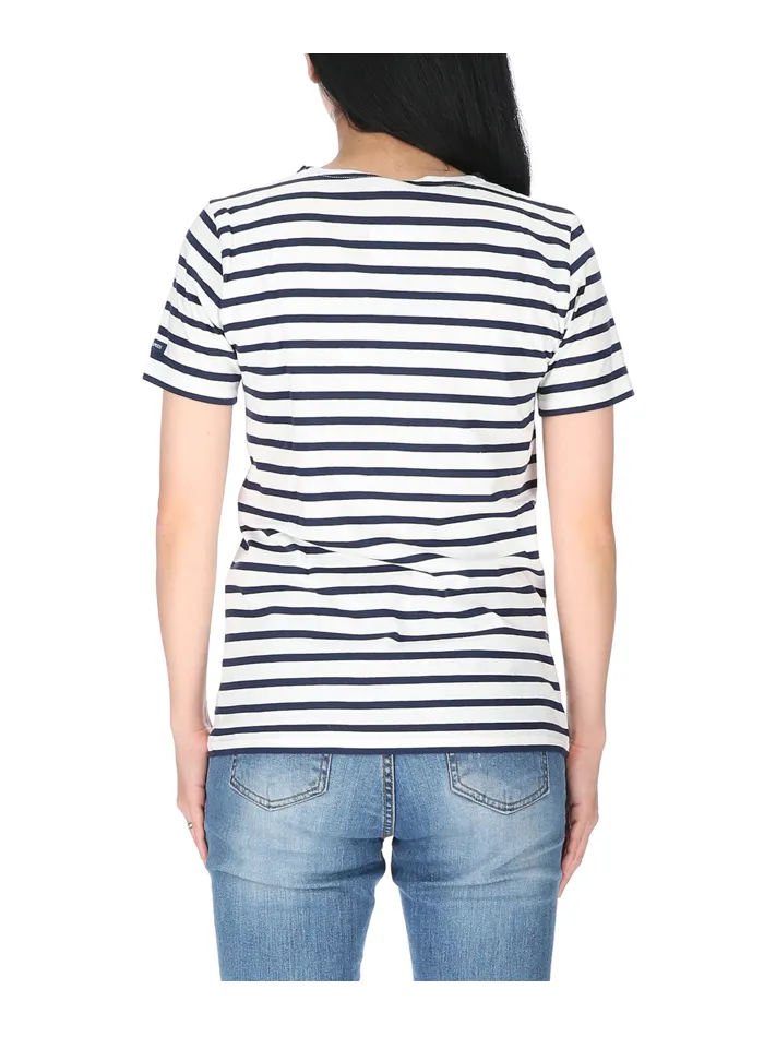 Stripe Detail Short-Sleeved T-Shirt