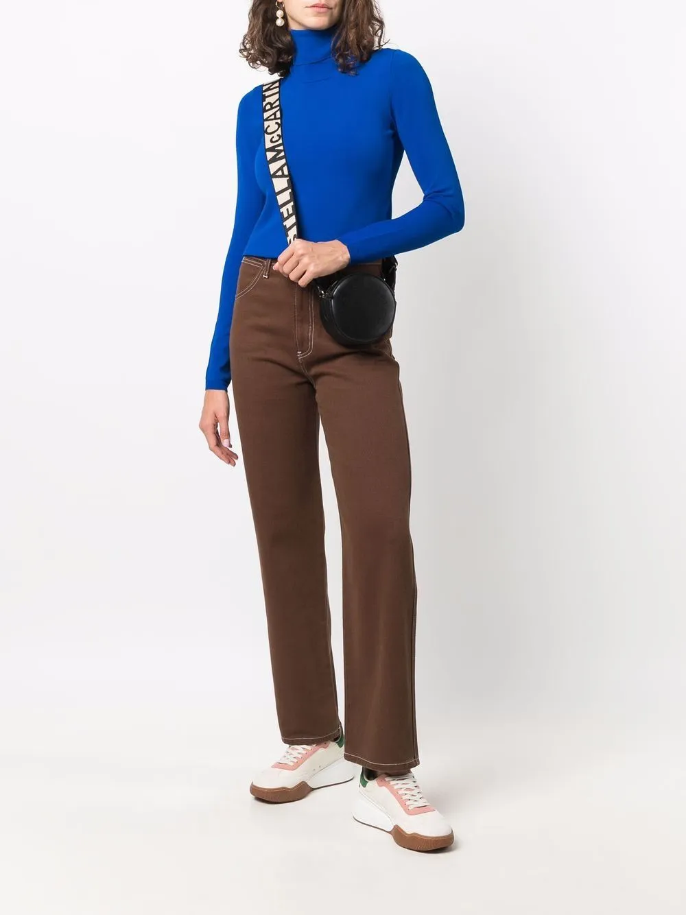 Funnel-Neck Long-Sleeve Top