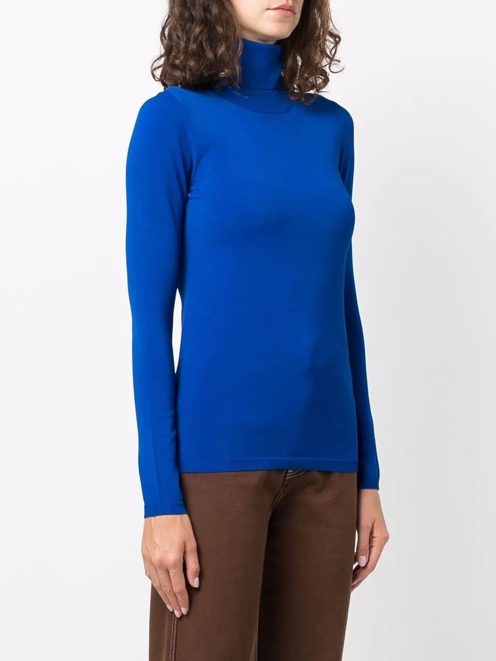 Funnel-Neck Long-Sleeve Top