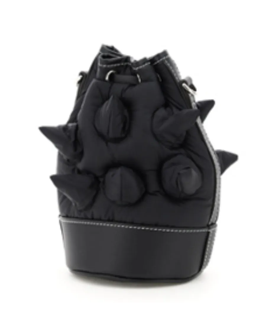 Black Riveted Shoulder Bag