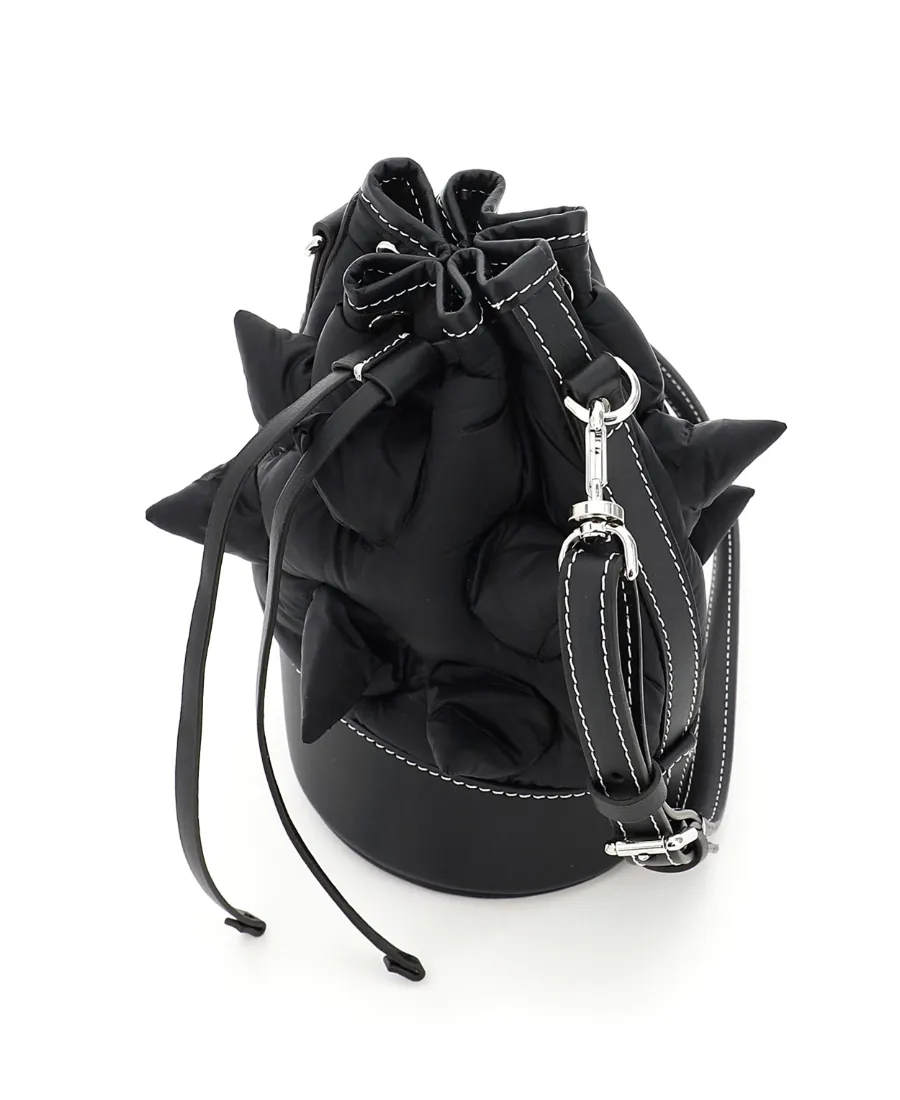 Black Riveted Shoulder Bag