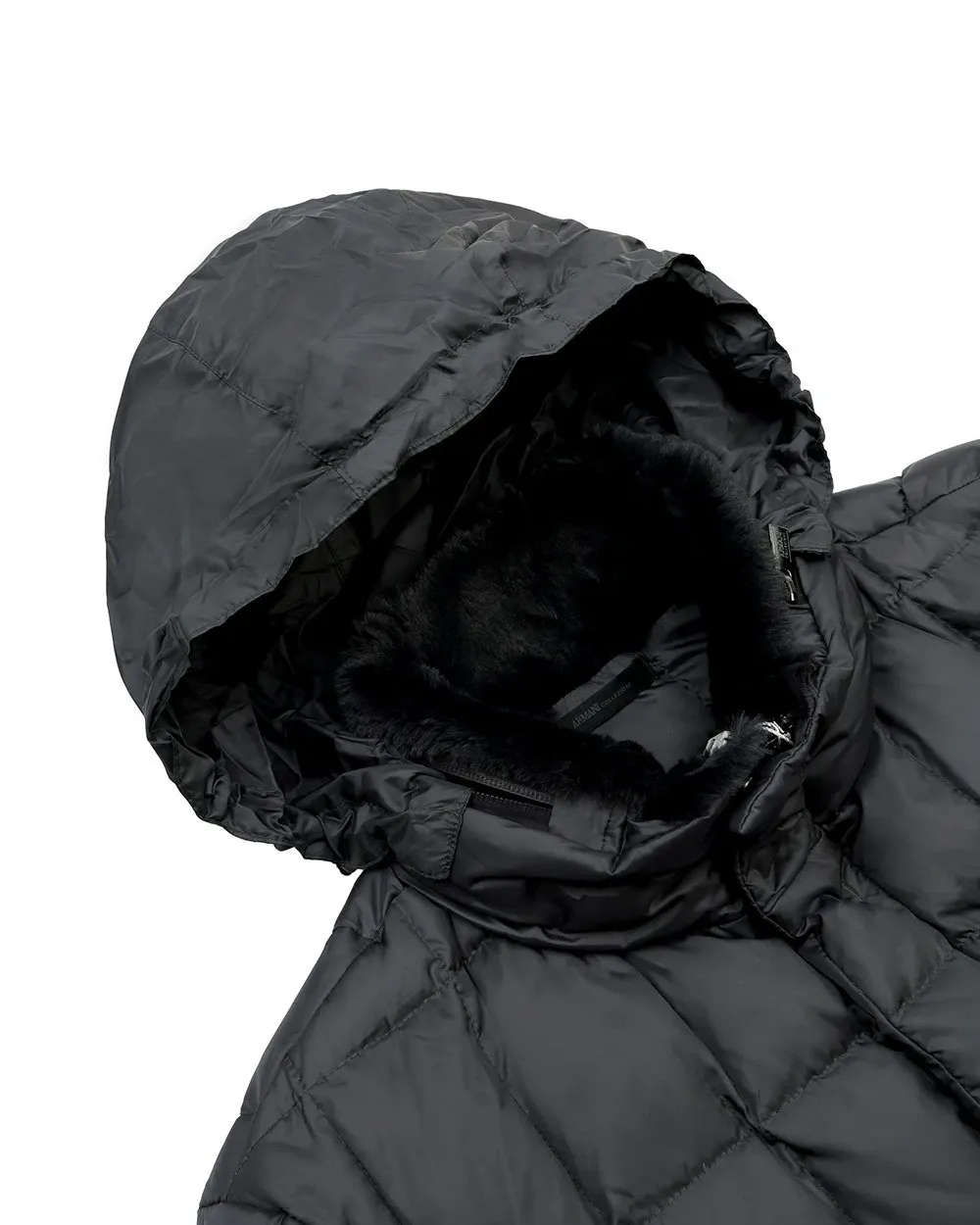 Medium And Long Style Plaid Down Jacket