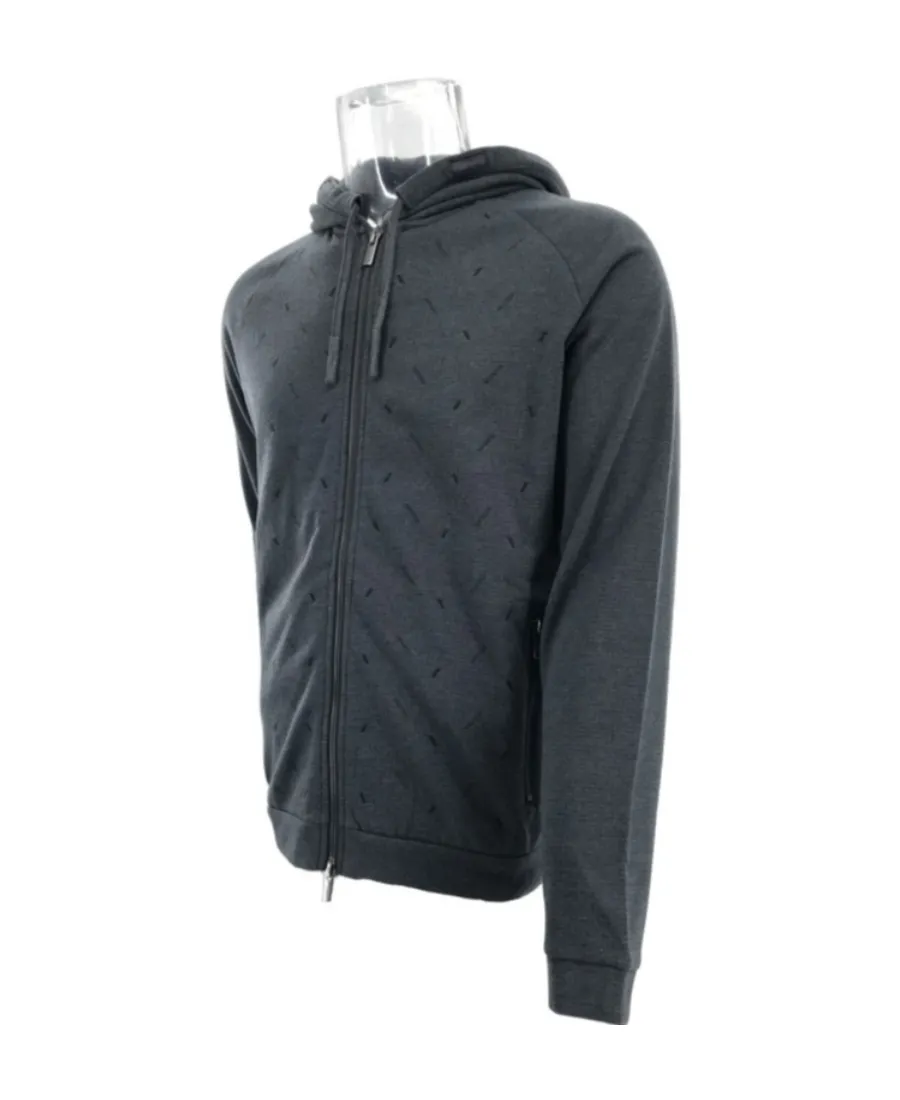 Long-Sleeved Zipper Hooded Sweater