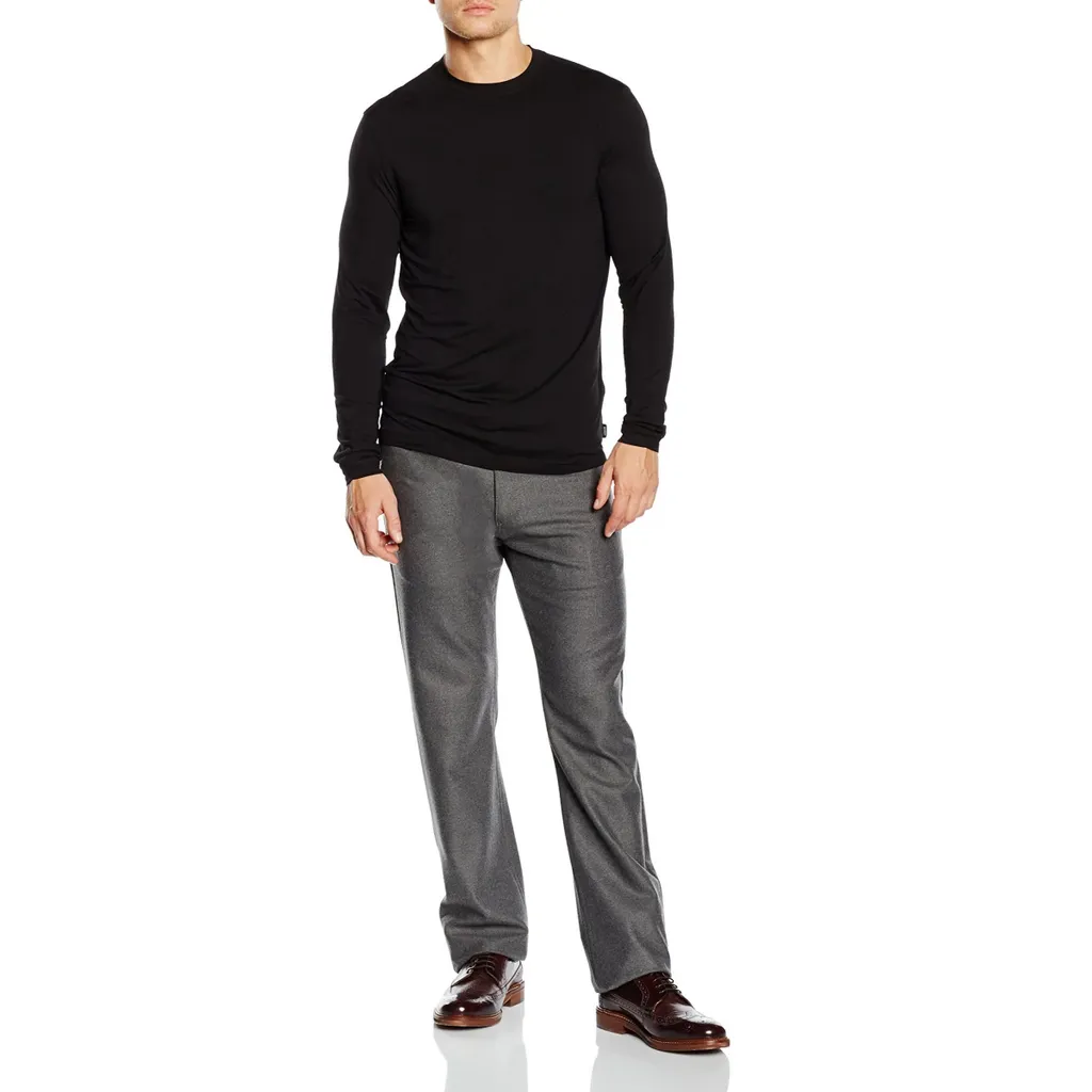 T-Shirt With Round Neck And Long Sleeves