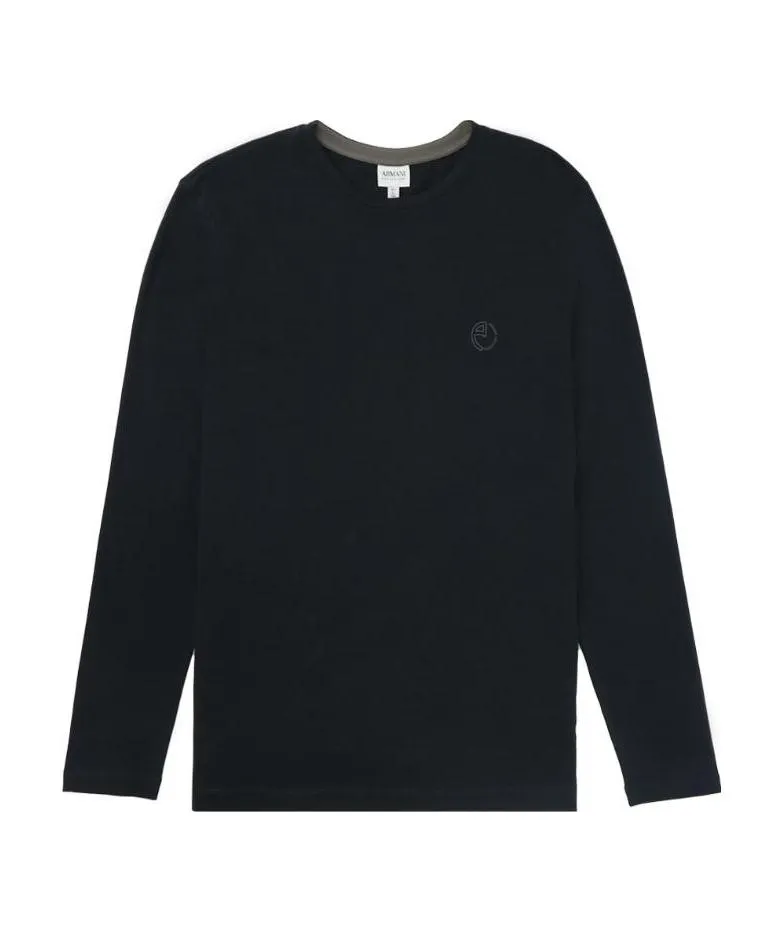 Dark Gray Logo Long-Sleeved T-Shirt