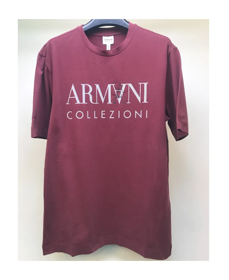 Logo Printed Round-Collar Short-Sleeved T-Shirt