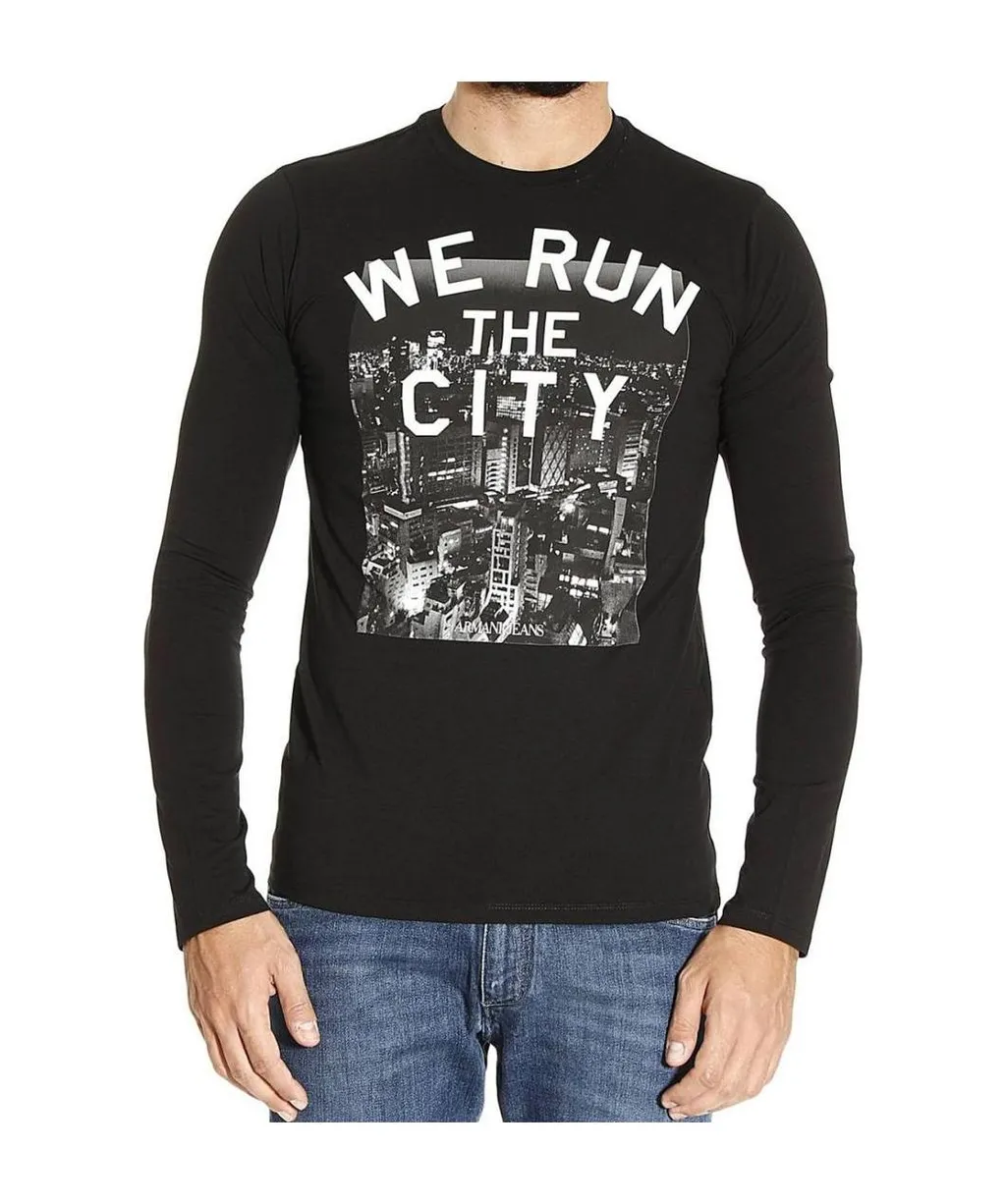 Round Collar And Long-Sleeved T-Shirt