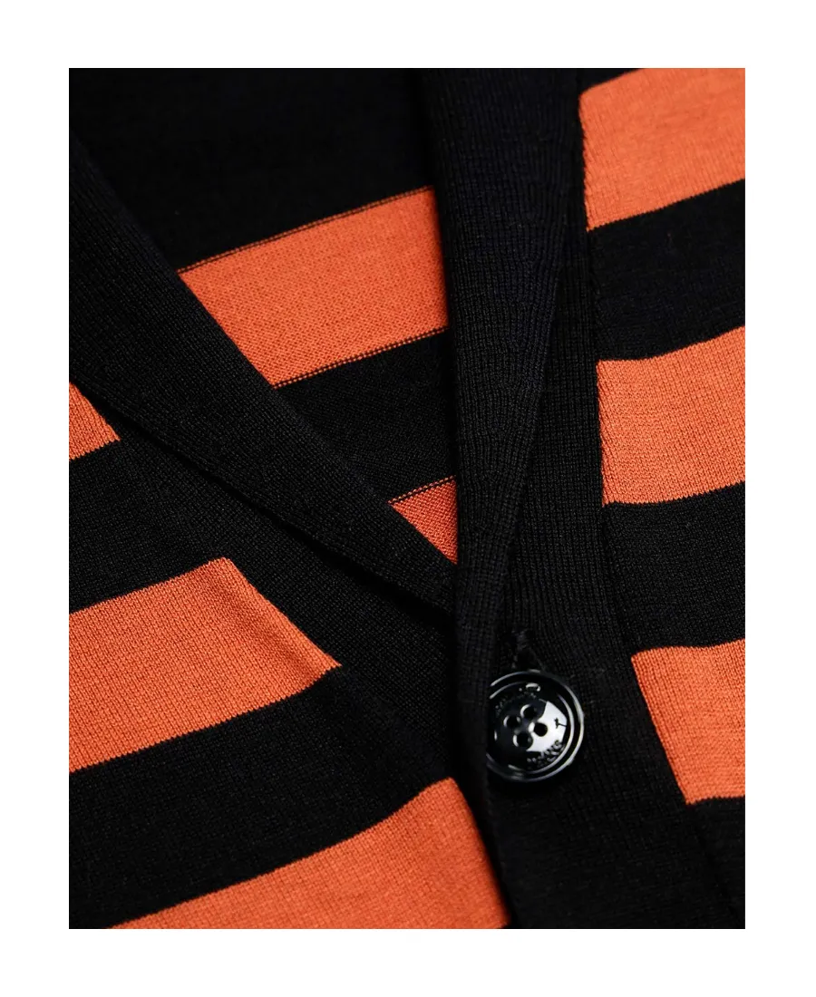 Striped Knitted Cardigan