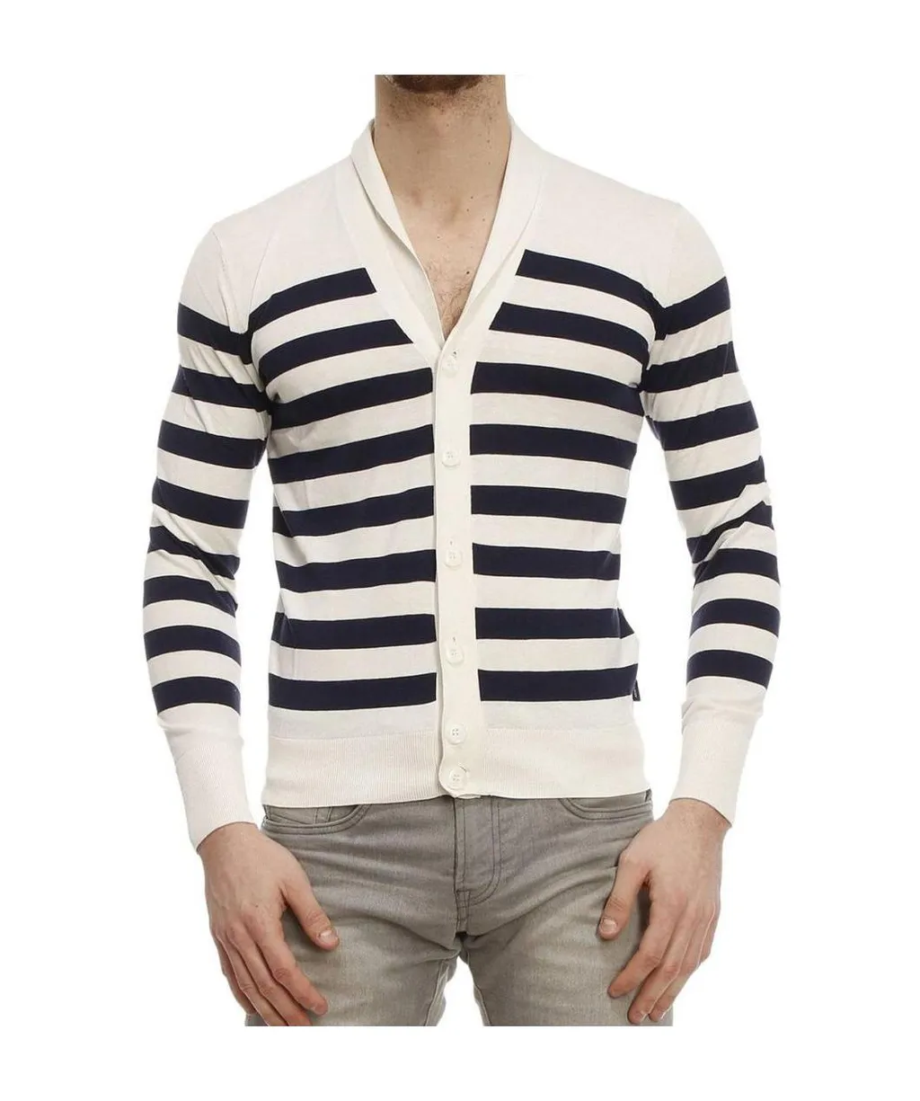 Striped Knitted Cardigan