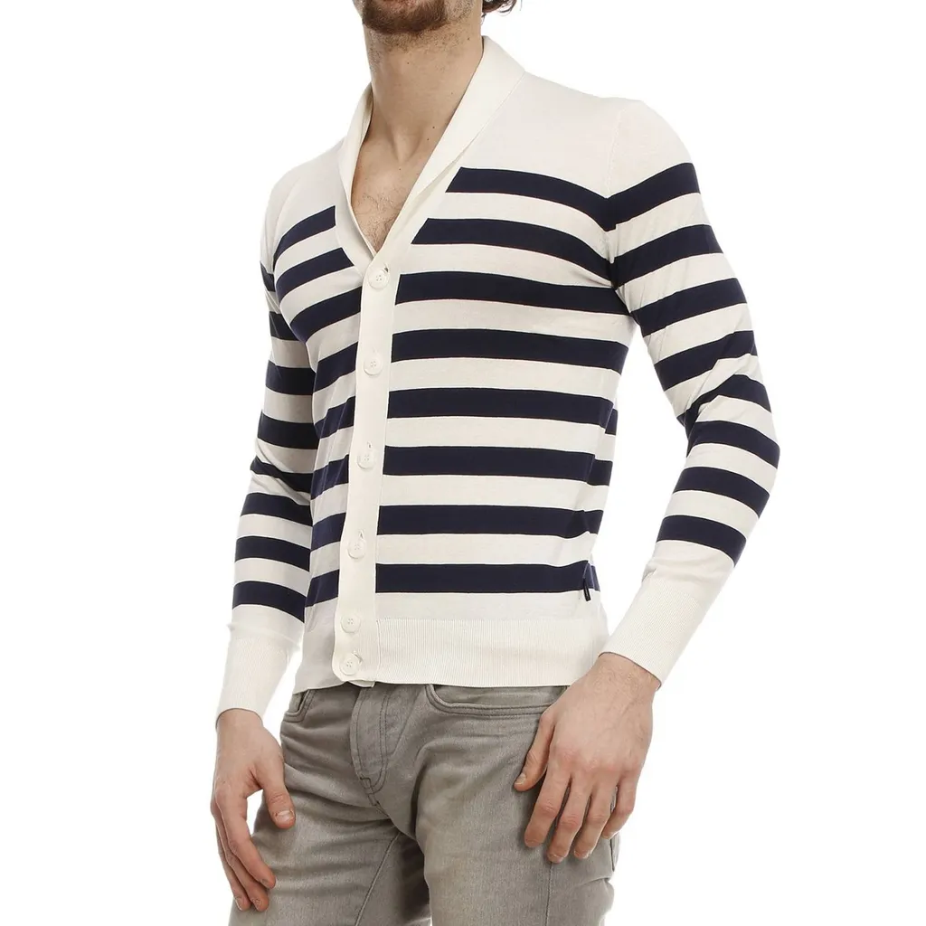 Striped Knitted Cardigan