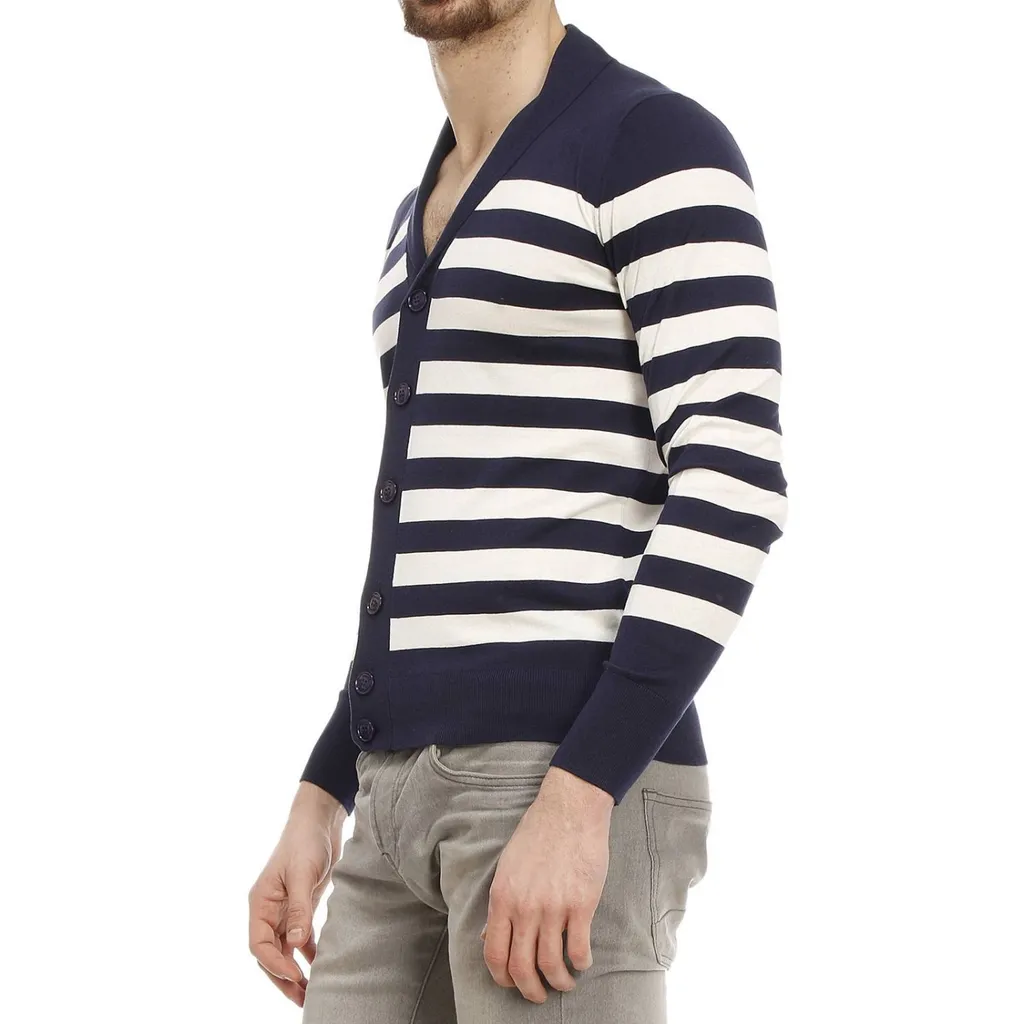 Striped Knitted Cardigan
