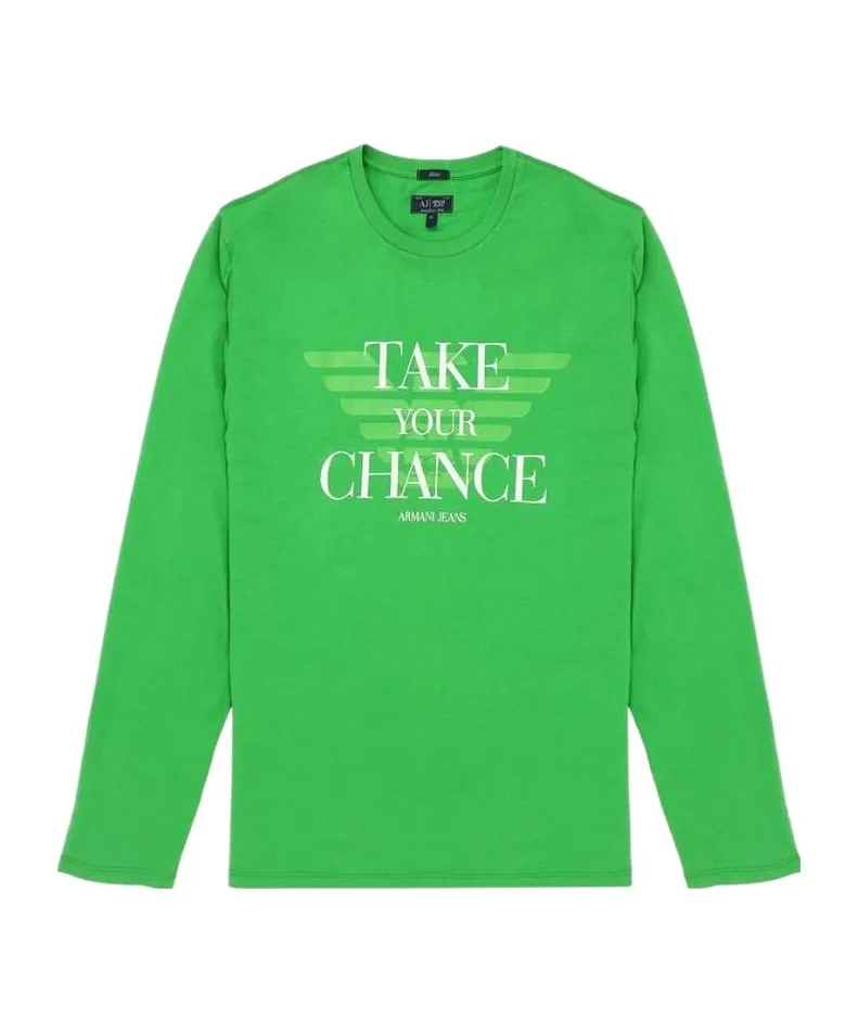T-Shirt With Round Neck And Long Sleeves