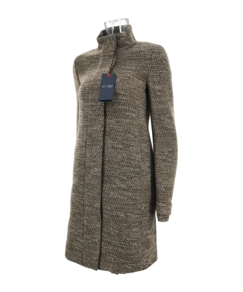 Long-Sleeved High-Neck Coat