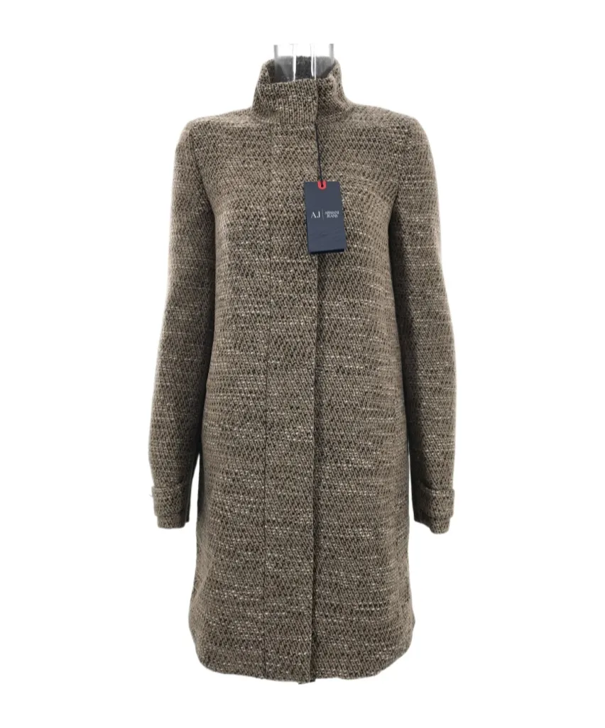 Long-Sleeved High-Neck Coat
