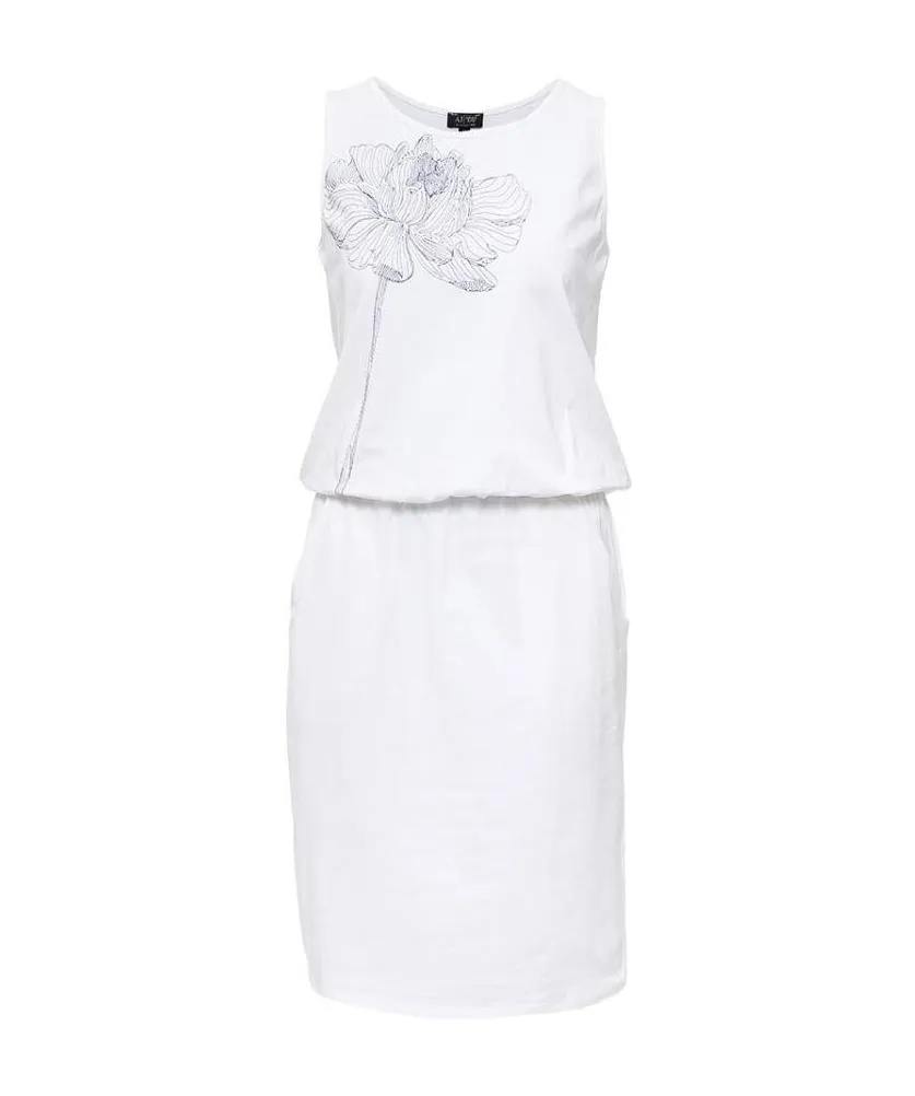 Sleeveless Printed Dress