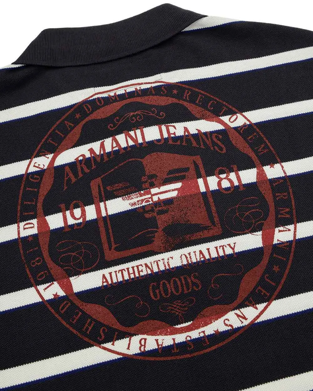 Logo Striped Polo Shirt