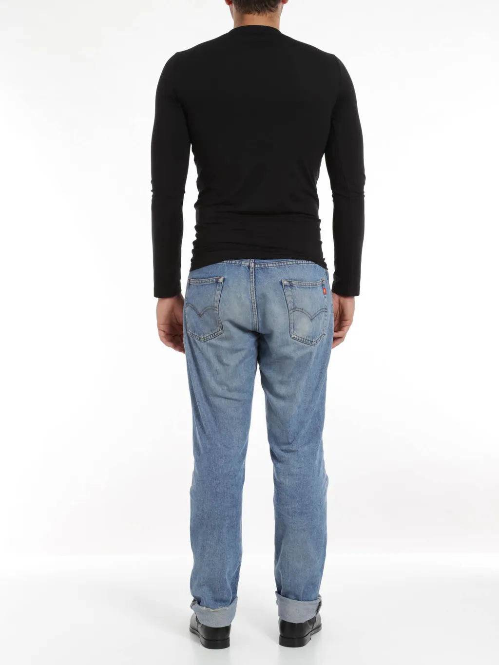 Round Collar And Long-Sleeved T-Shirt