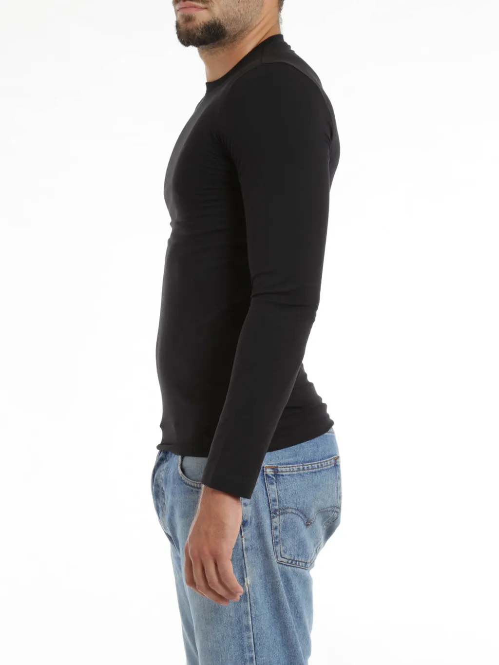 Round Collar And Long-Sleeved T-Shirt