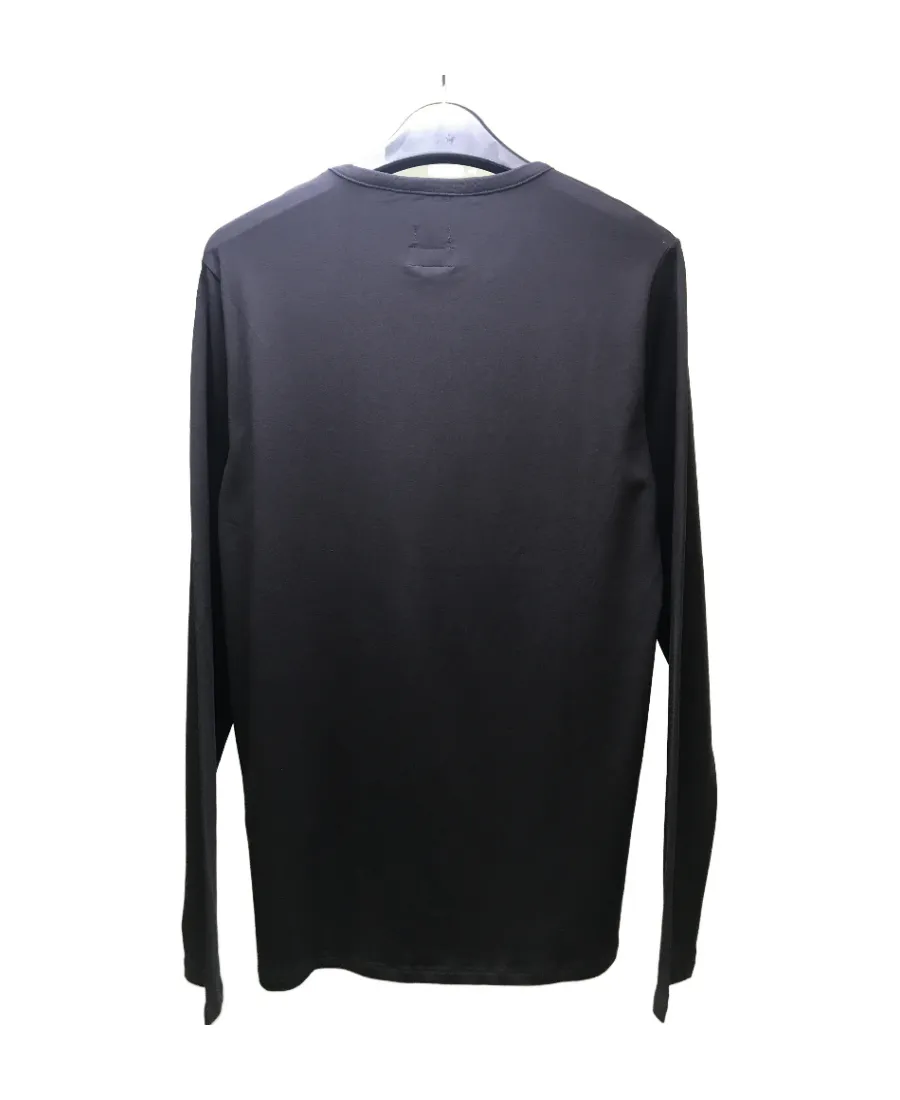 Logo Round Collar Long-Sleeved T-Shirt