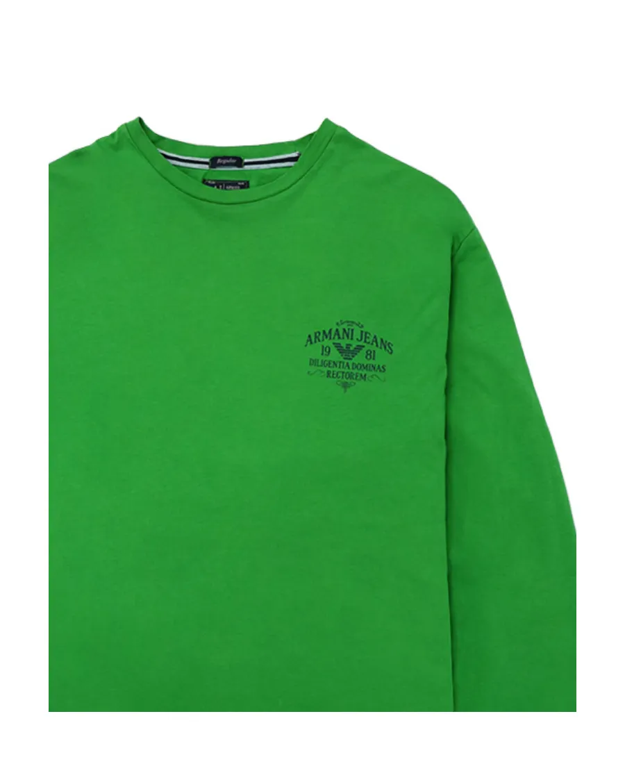T-Shirt With Round Neck And Long Sleeves