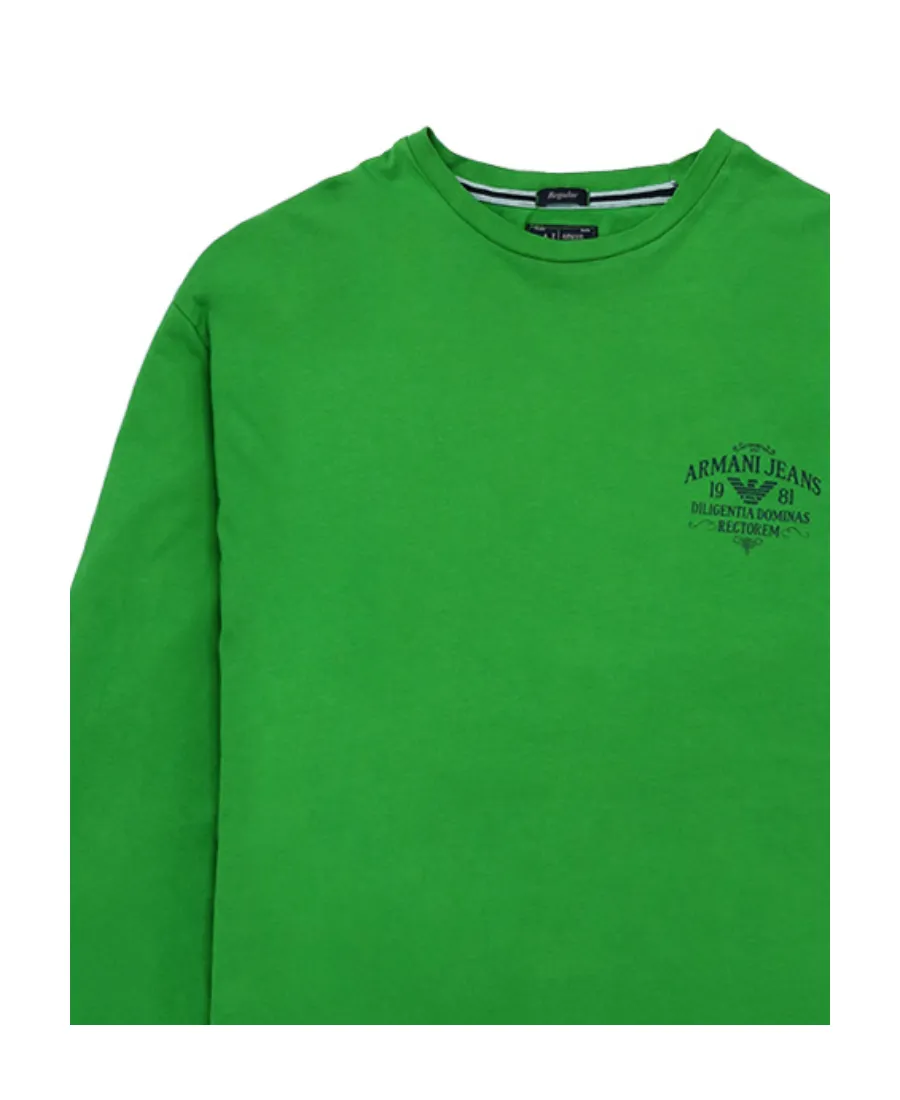 T-Shirt With Round Neck And Long Sleeves