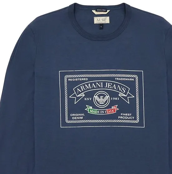 T-Shirt With Round Neck And Long Sleeves