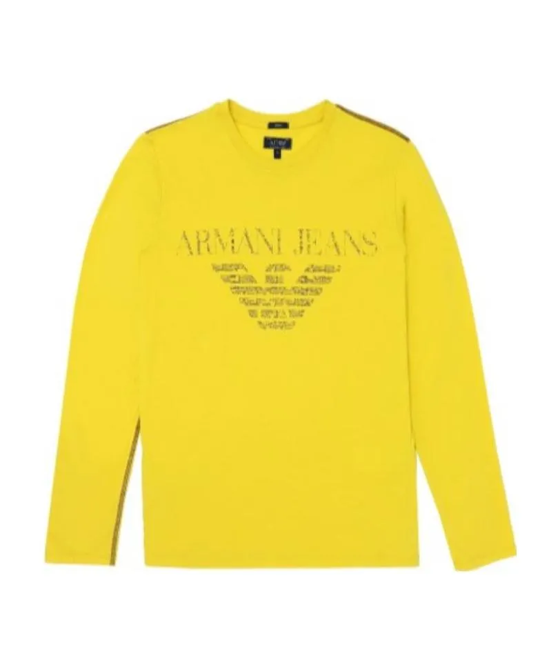 T-Shirt With Round Neck And Long Sleeves