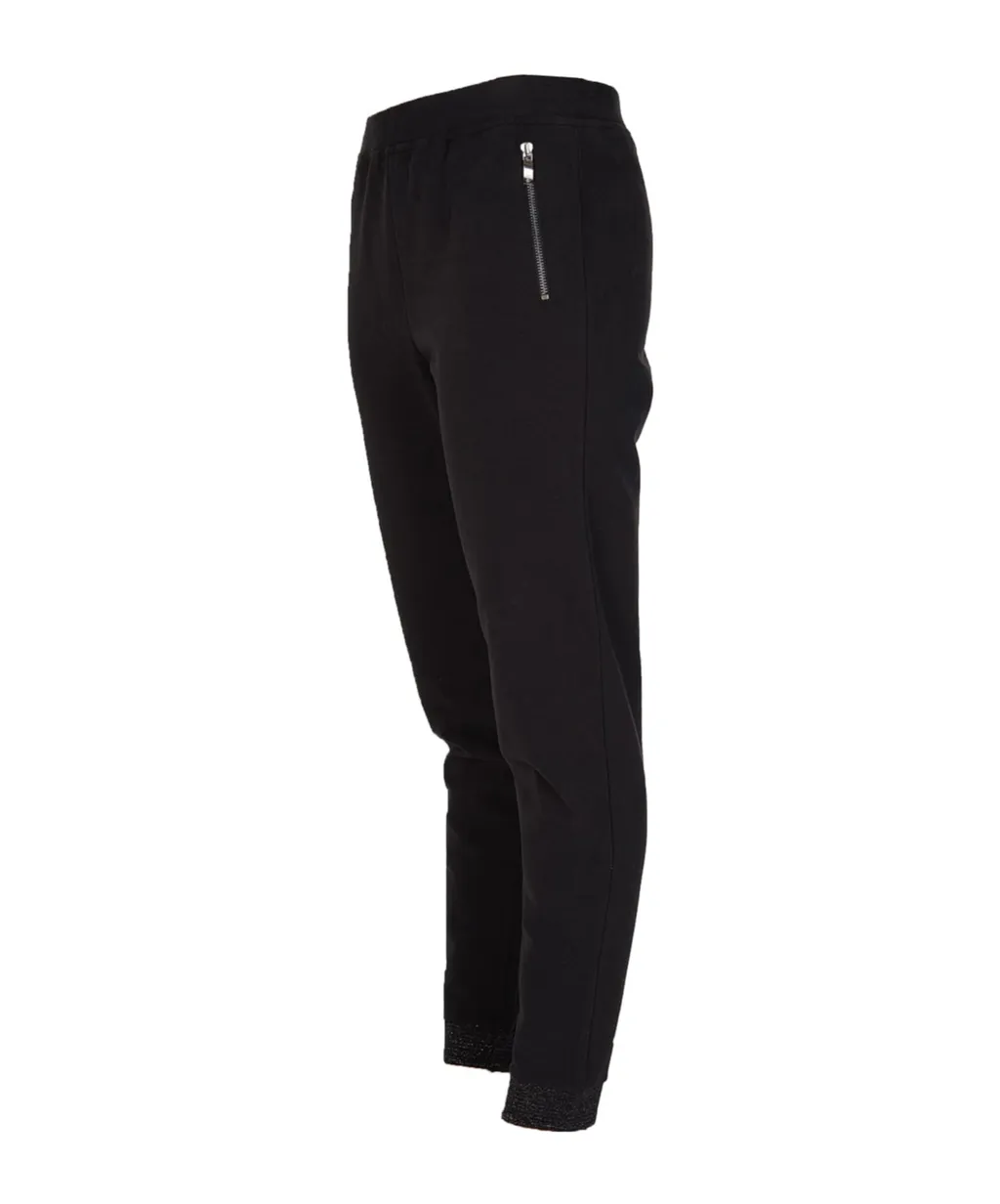 Elastic Waist-Edge Sweatpants