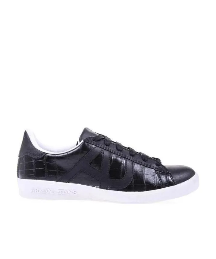 Black Logo Casual Sneakers
