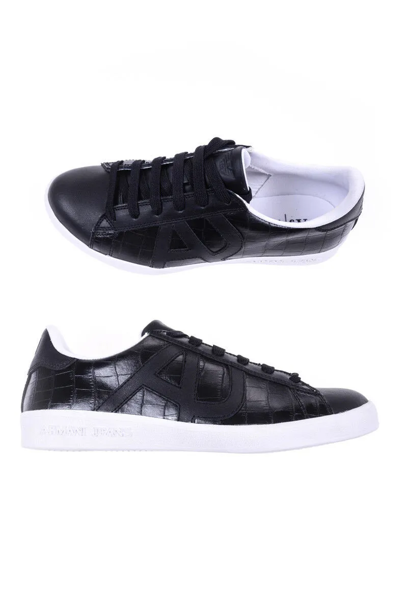 Black Logo Casual Sneakers
