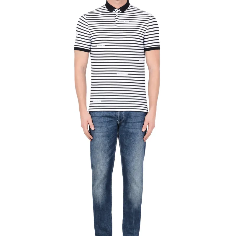 Horizontal Striped Polo Shirt
