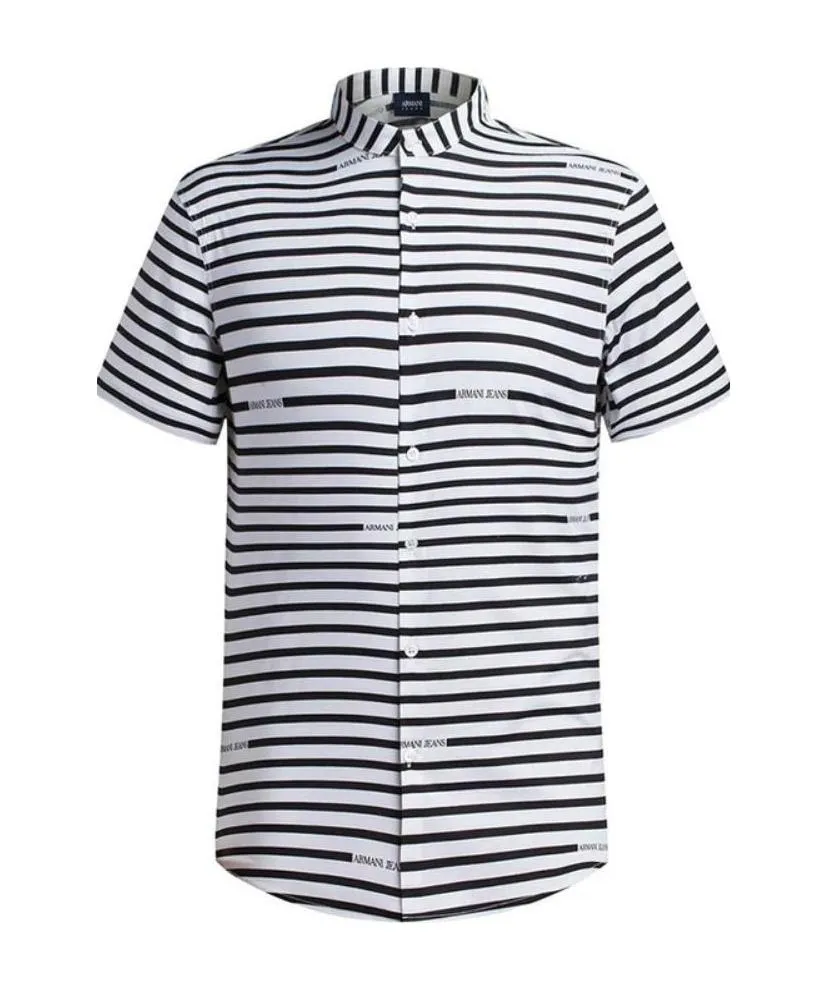 Striped Short-Sleeved Shirt