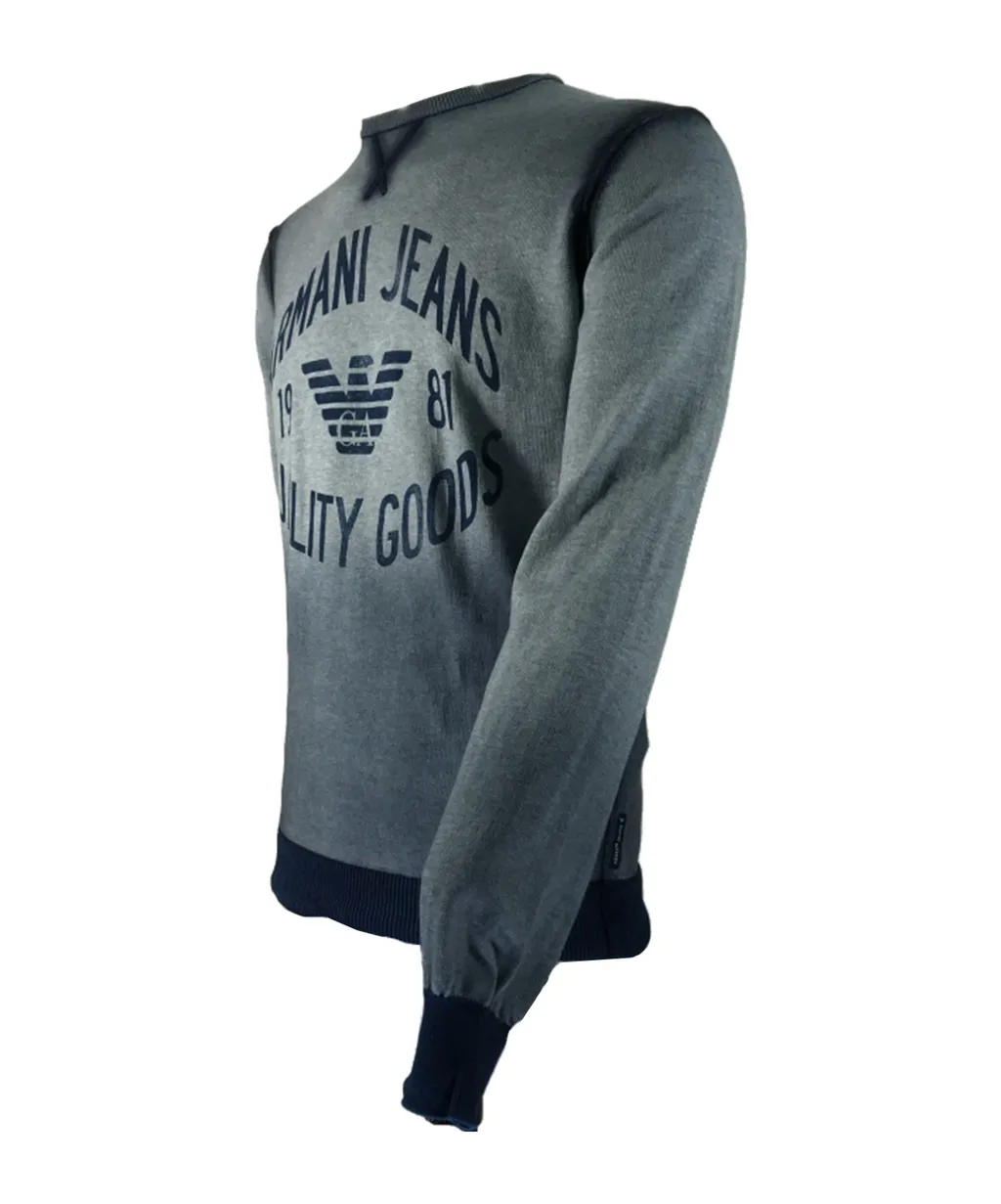 Round-Collar And Long-Sleeved Sweater