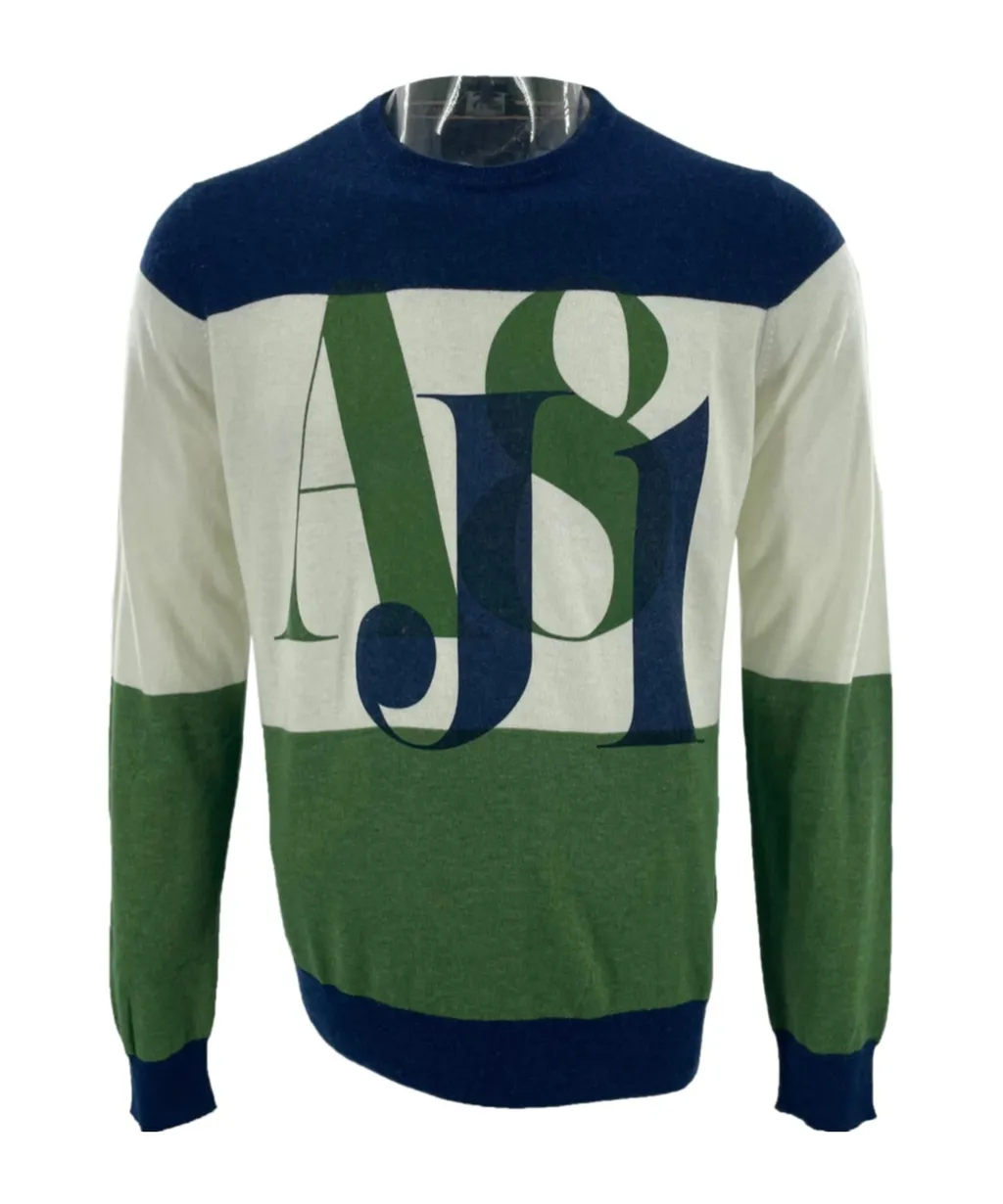Round-Collar And Long-Sleeved Sweater