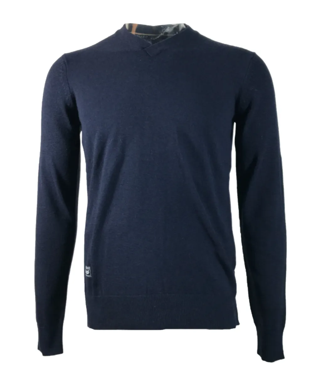 V-Neck Long-Sleeved Sweater