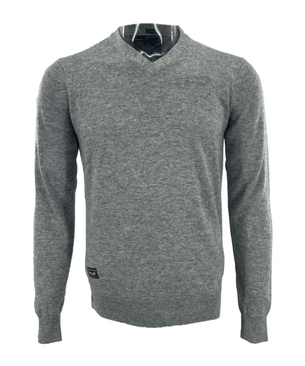 V-Neck Long-Sleeved Sweater