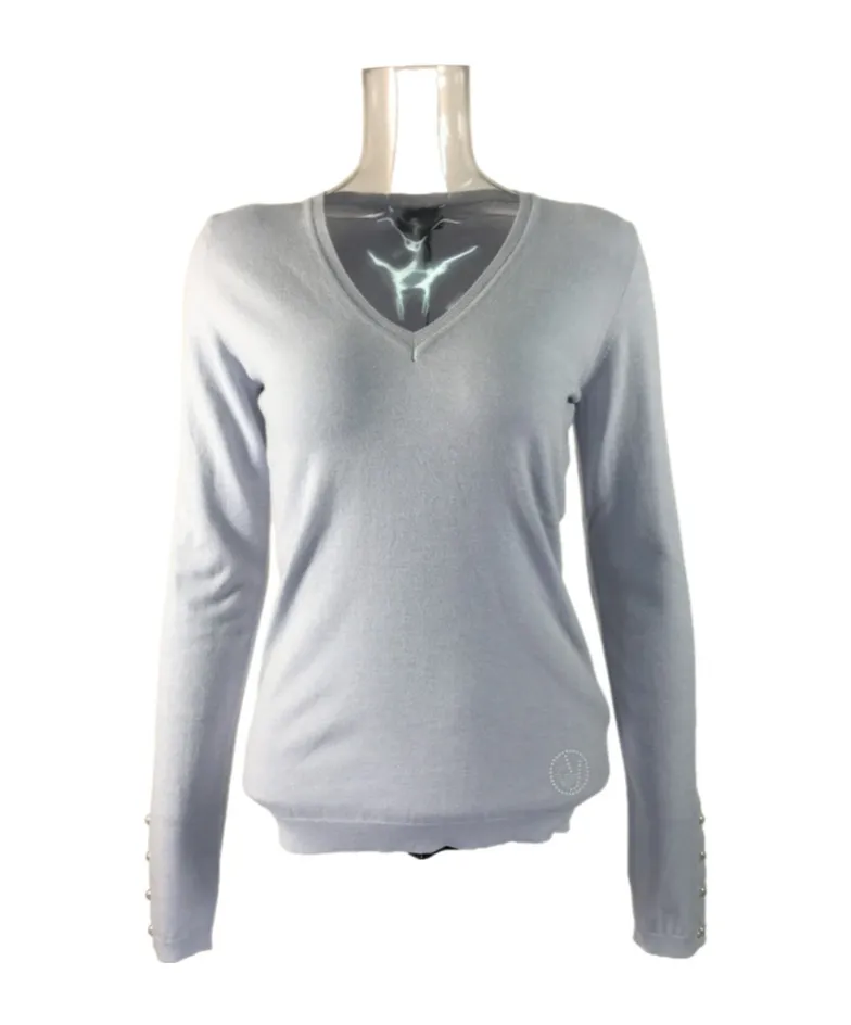V-Neck Long-Sleeved Sweater
