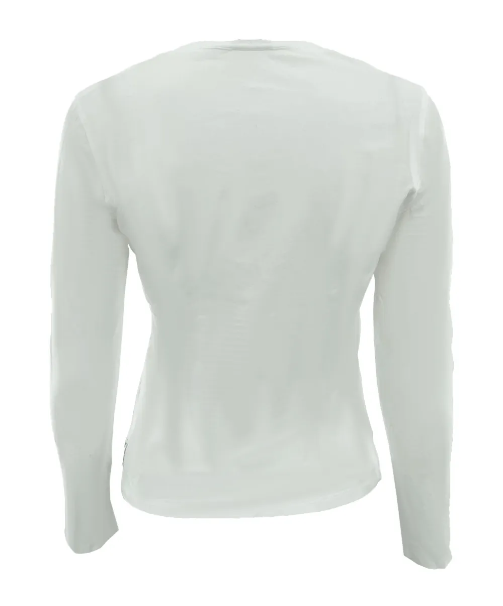 Round Collar And Long-Sleeved T-Shirt