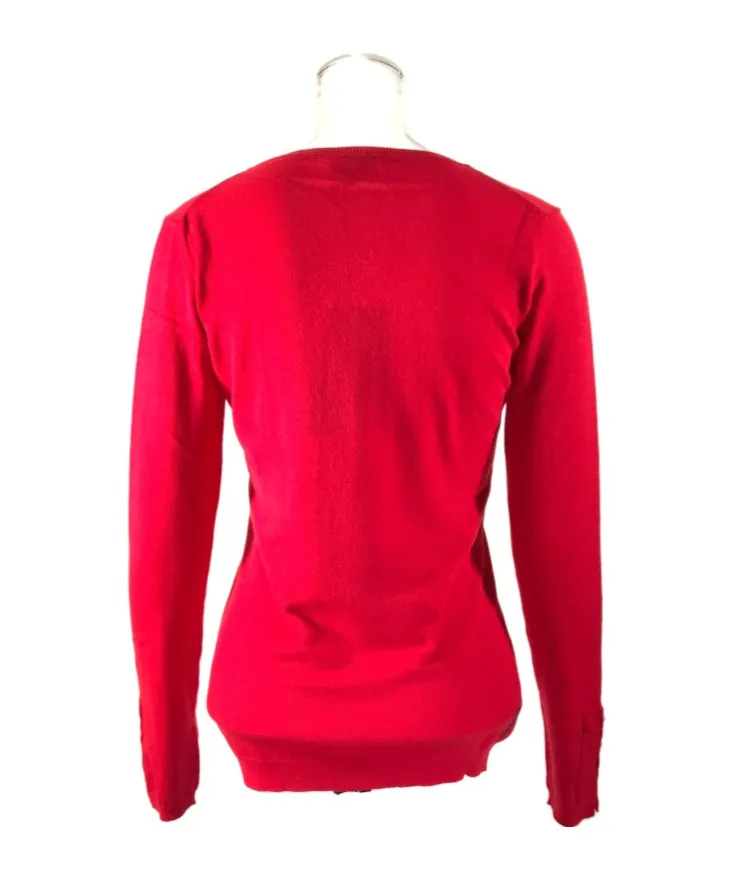 V-Neck Long-Sleeved Sweater